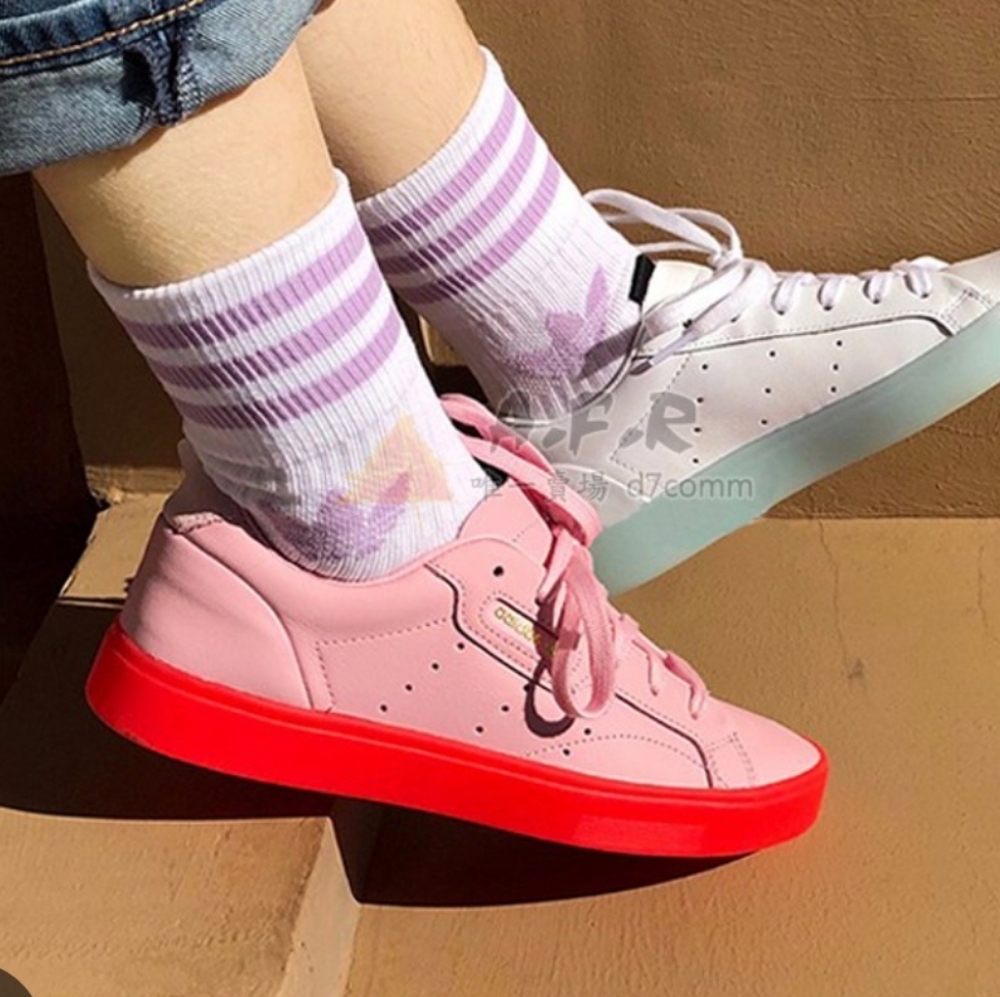 Adidas Sleek Diva Pink on Neon sole